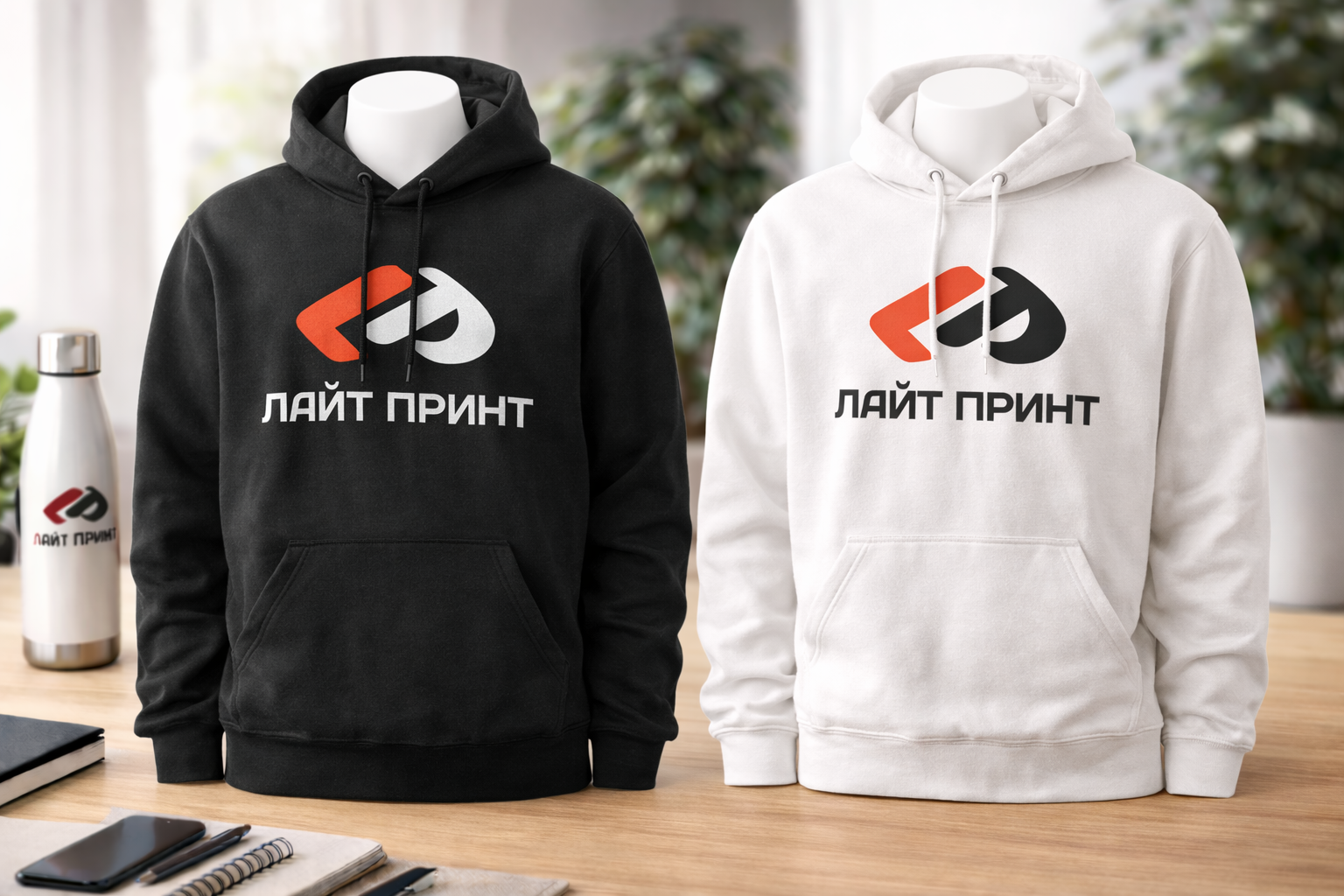 толстовка с логотипом