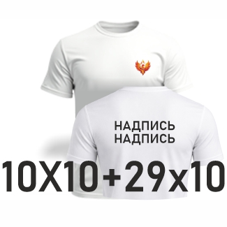 печать на футболках с двух сторон